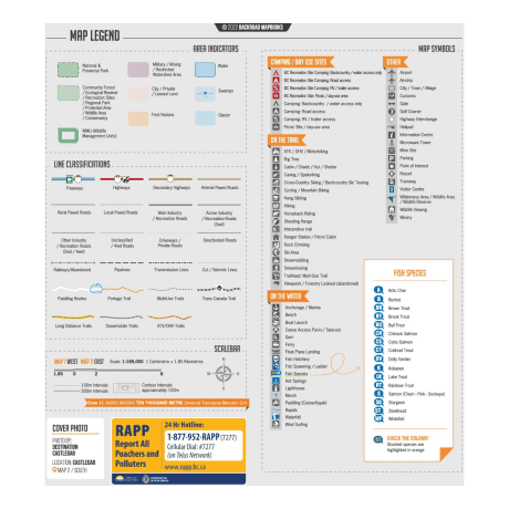West Kootenay Recreation Map 3rd Edition