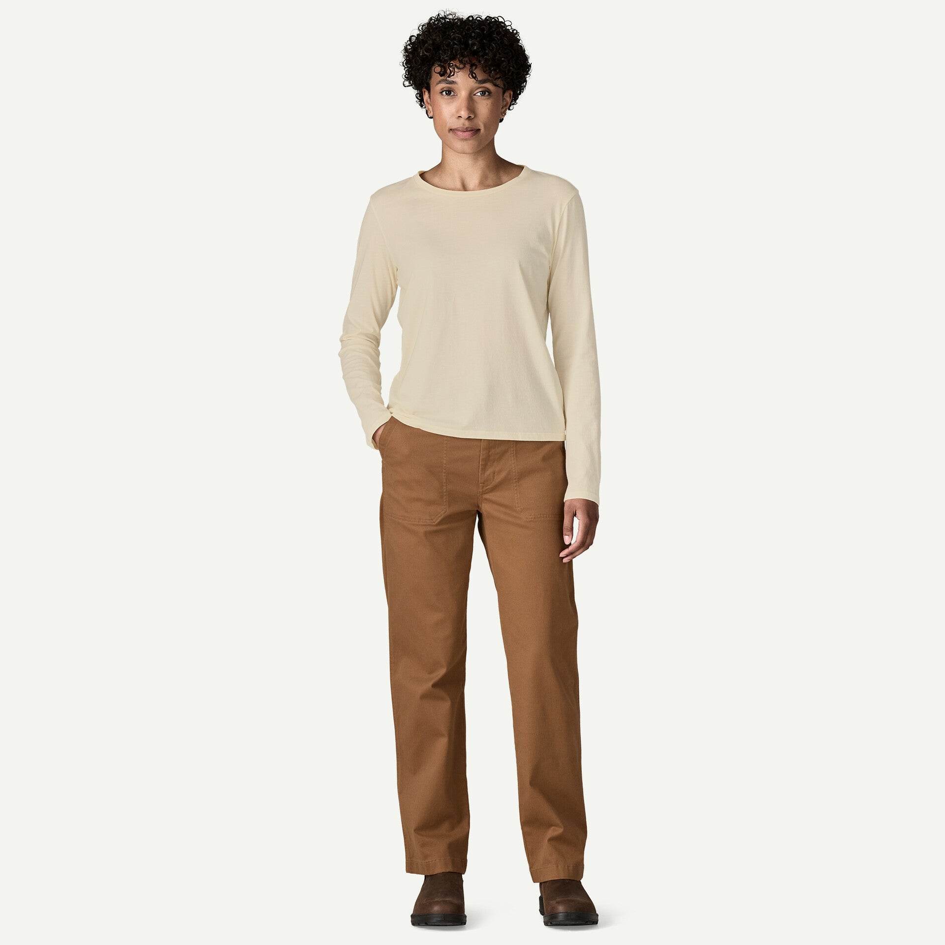 Women's Long-Sleeved Regenerative Organic Certified® Cotton Tee