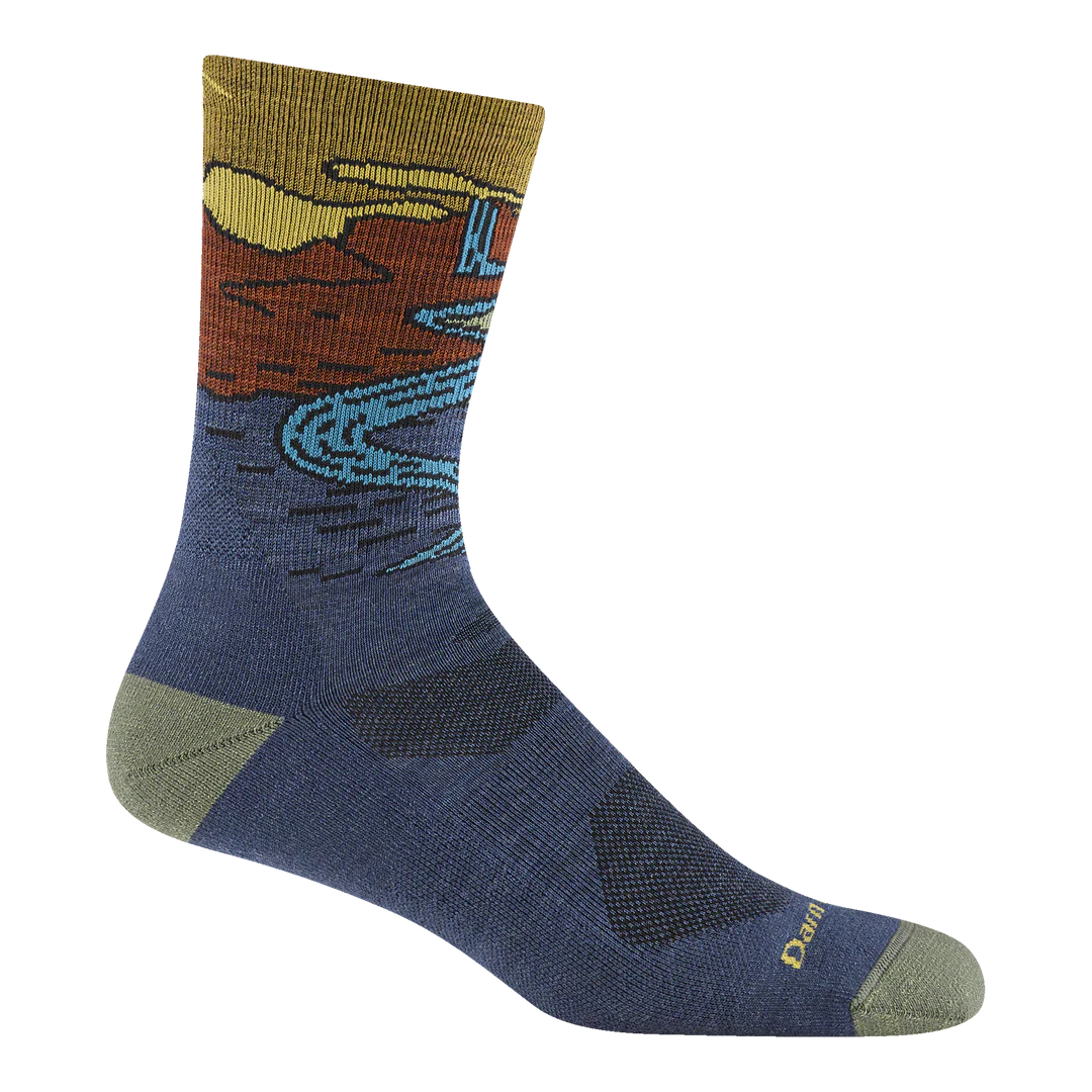 Men's Chasing Waterfalls Micro Crew Lightweight Hiking Sock | 5020