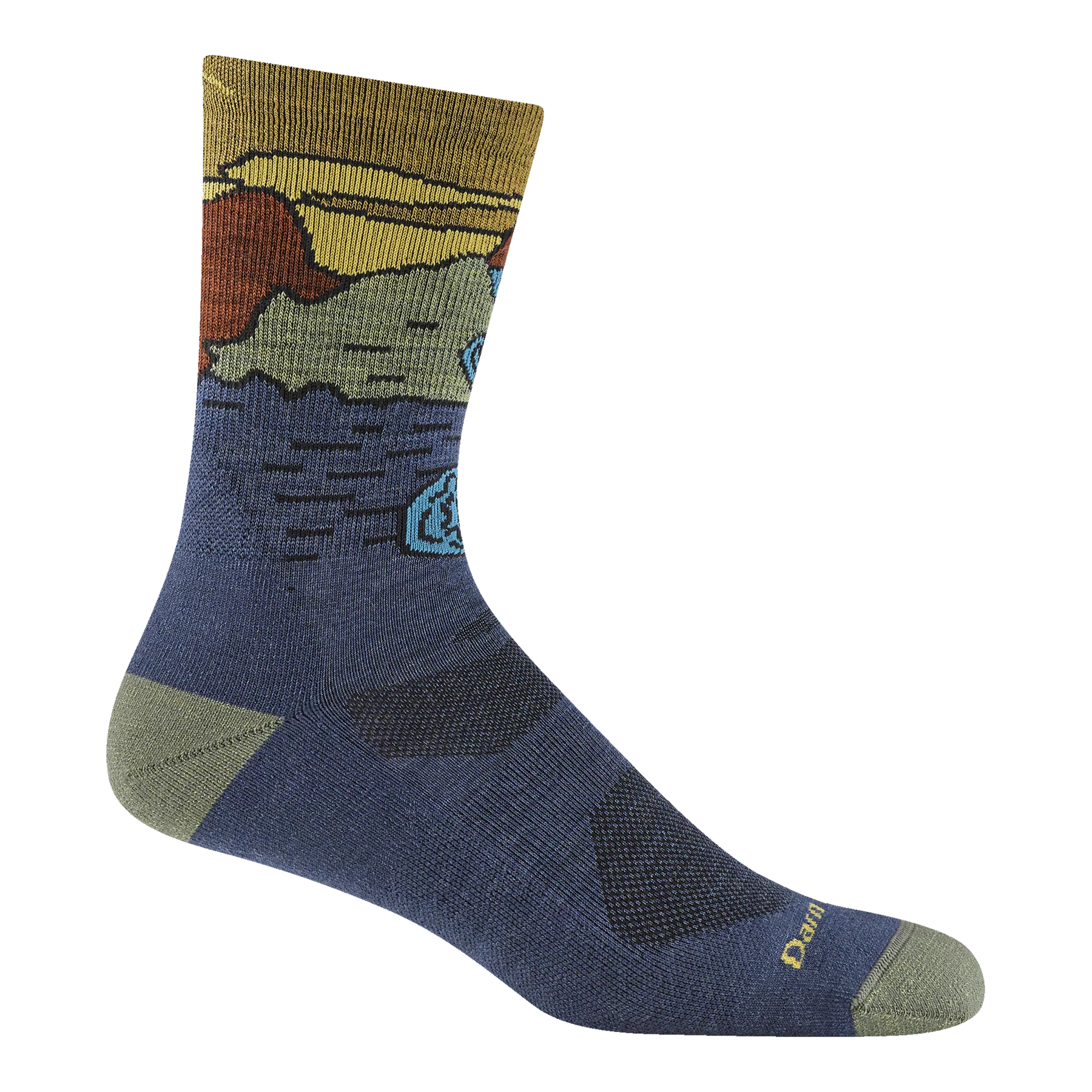 Men's Chasing Waterfalls Micro Crew Lightweight Hiking Sock | 5020