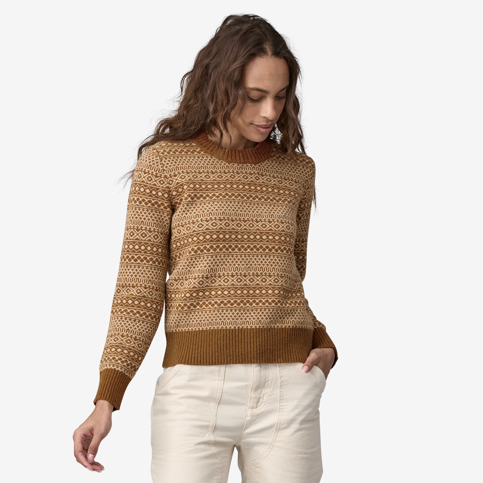 Women's Recycled Wool- Blend Crewneck Sweater