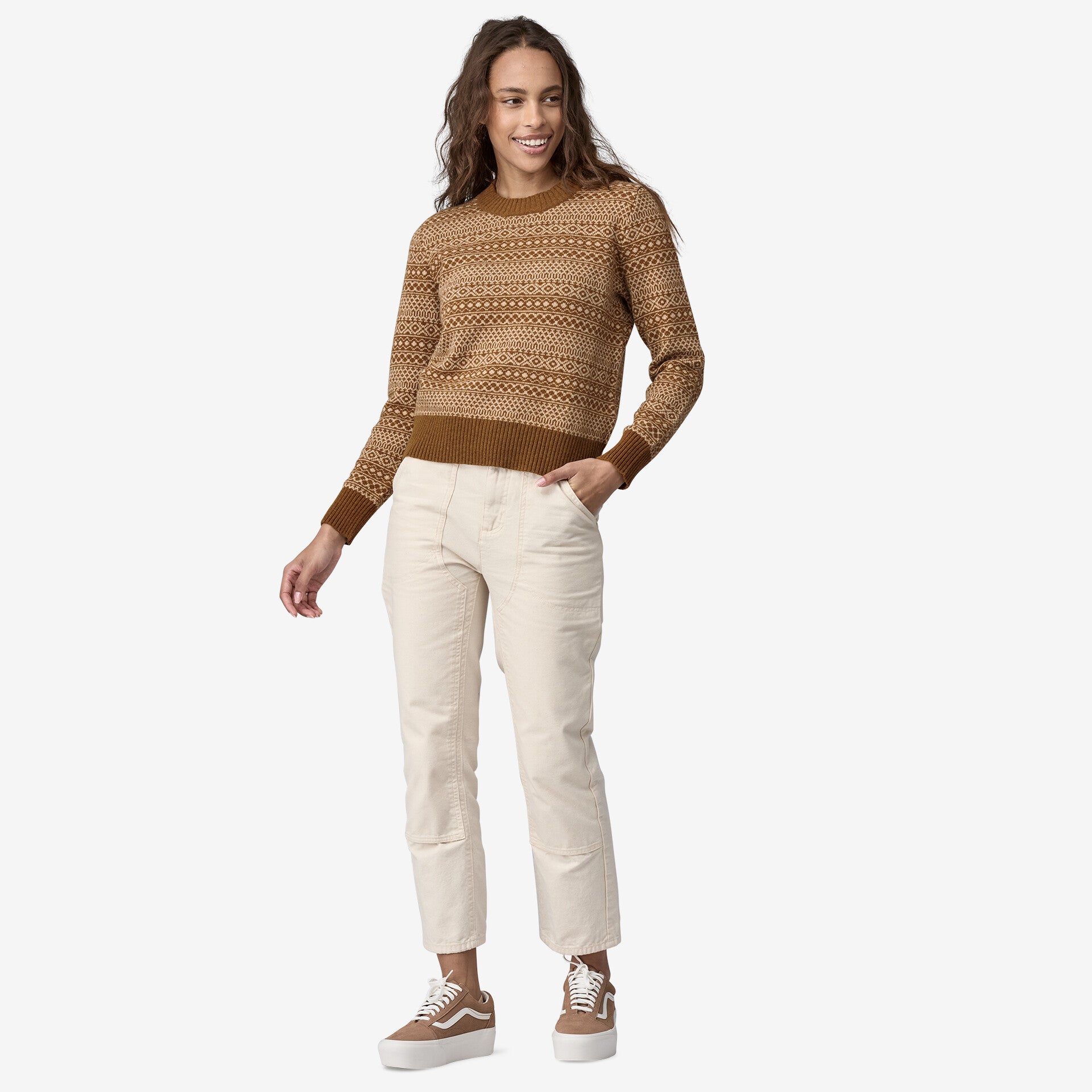 Women's Recycled Wool- Blend Crewneck Sweater