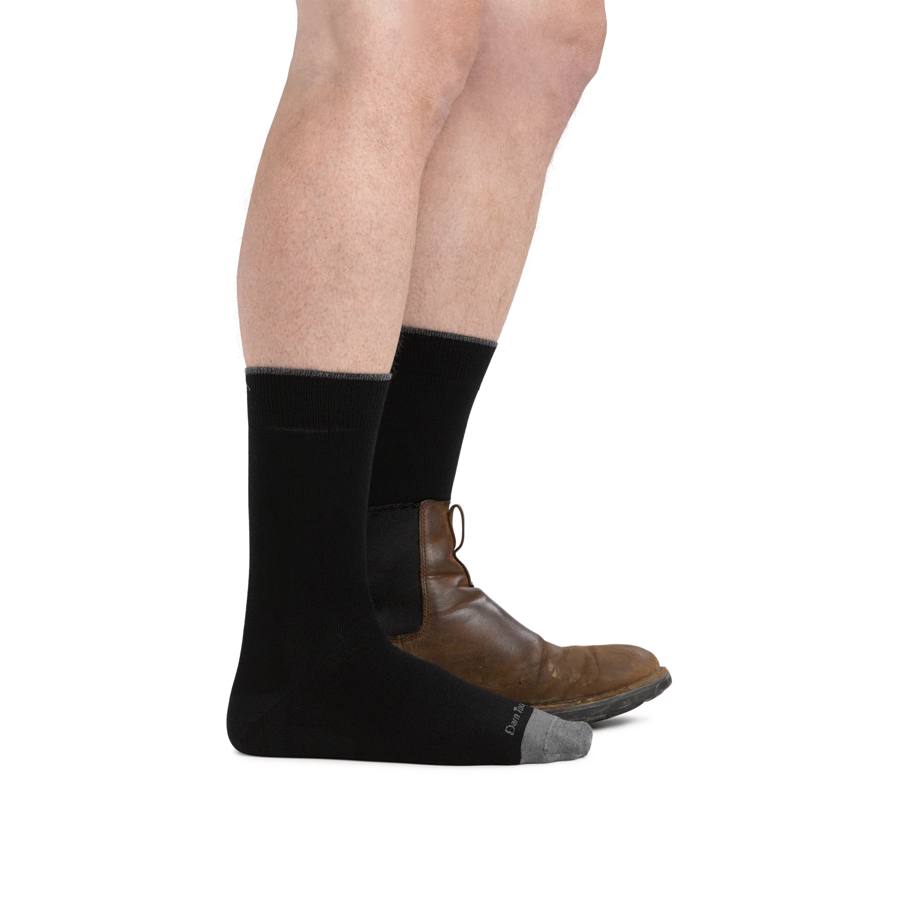 Men's Solid Crew Lightweight Lifestyle Socks | 6032