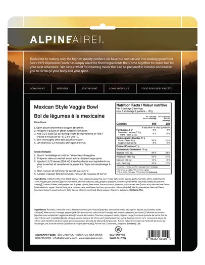 Mexican Style Veggie Bowl