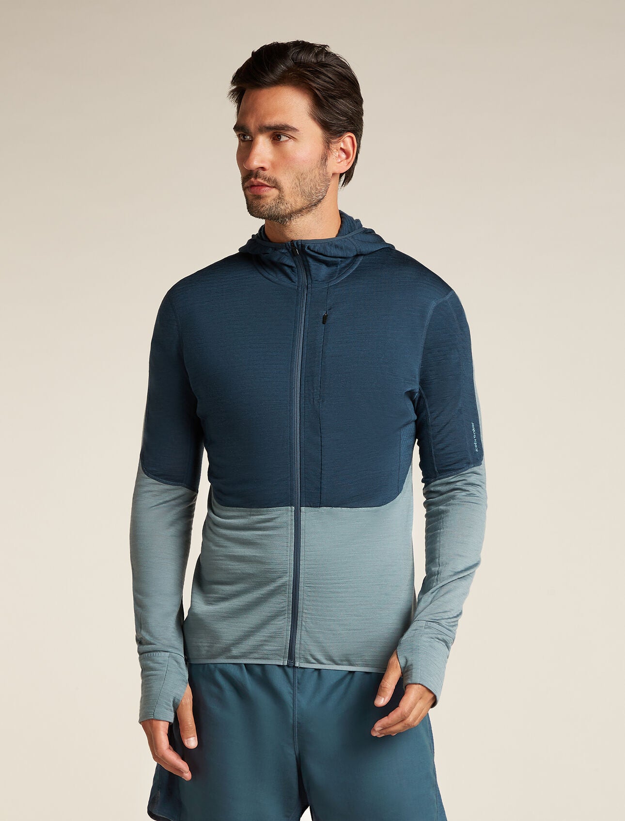 Men's Merino Blend 200 Realfleece™ Descender Long Sleeve Zip Hoodie