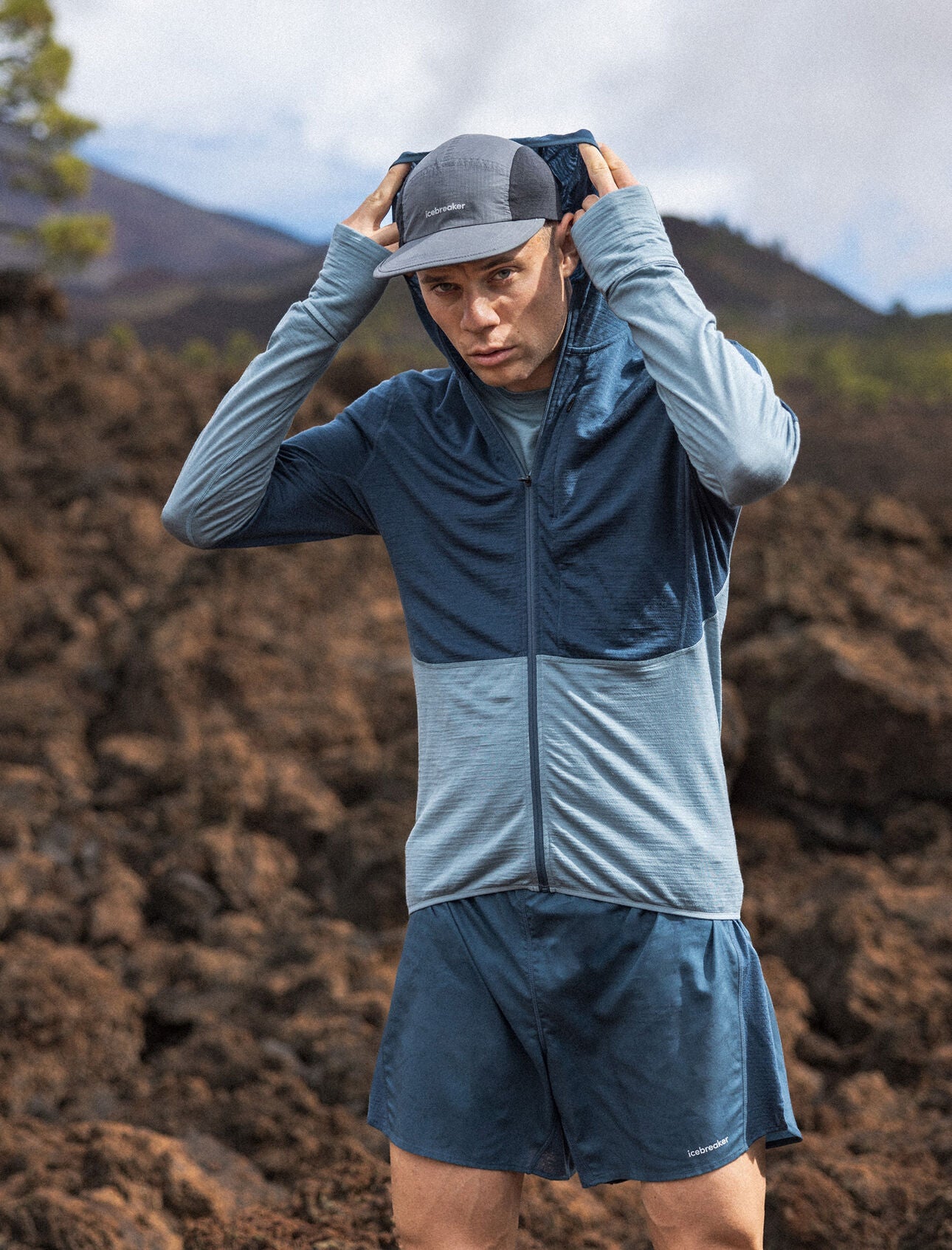 Men's Merino Blend 200 Realfleece™ Descender Long Sleeve Zip Hoodie