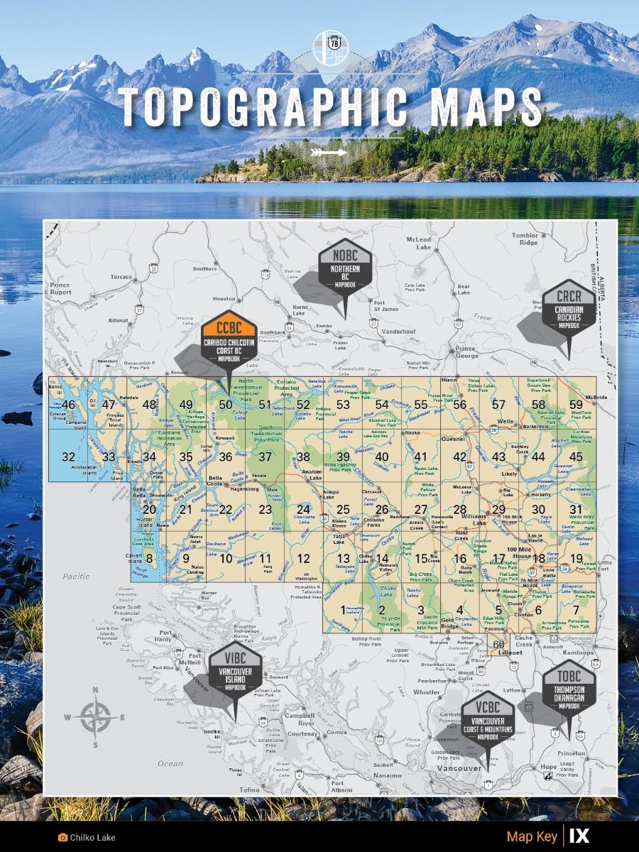 Cariboo Chilcotin Coast BC Mapbook 7th Edition
