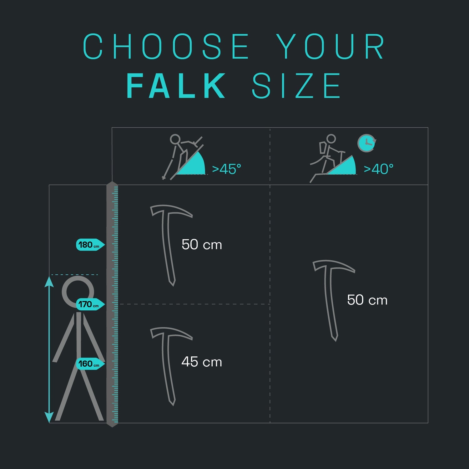 Falk Ice Axe 50cm