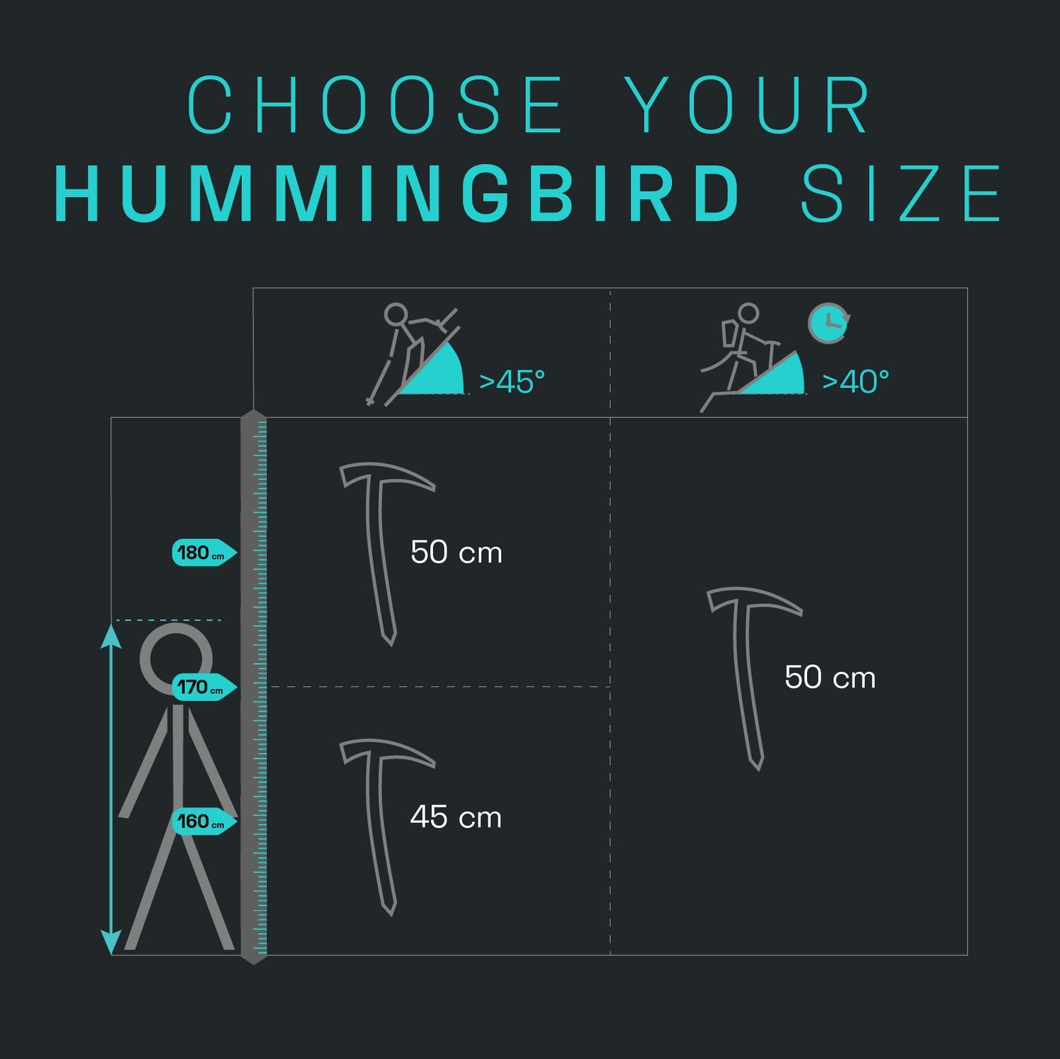 Hummingbird Ice Axe 50cm