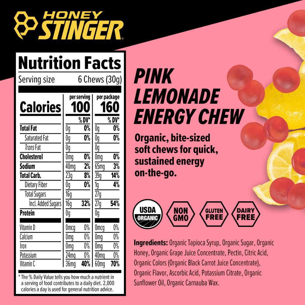 Pink Lemonade Energy Chews