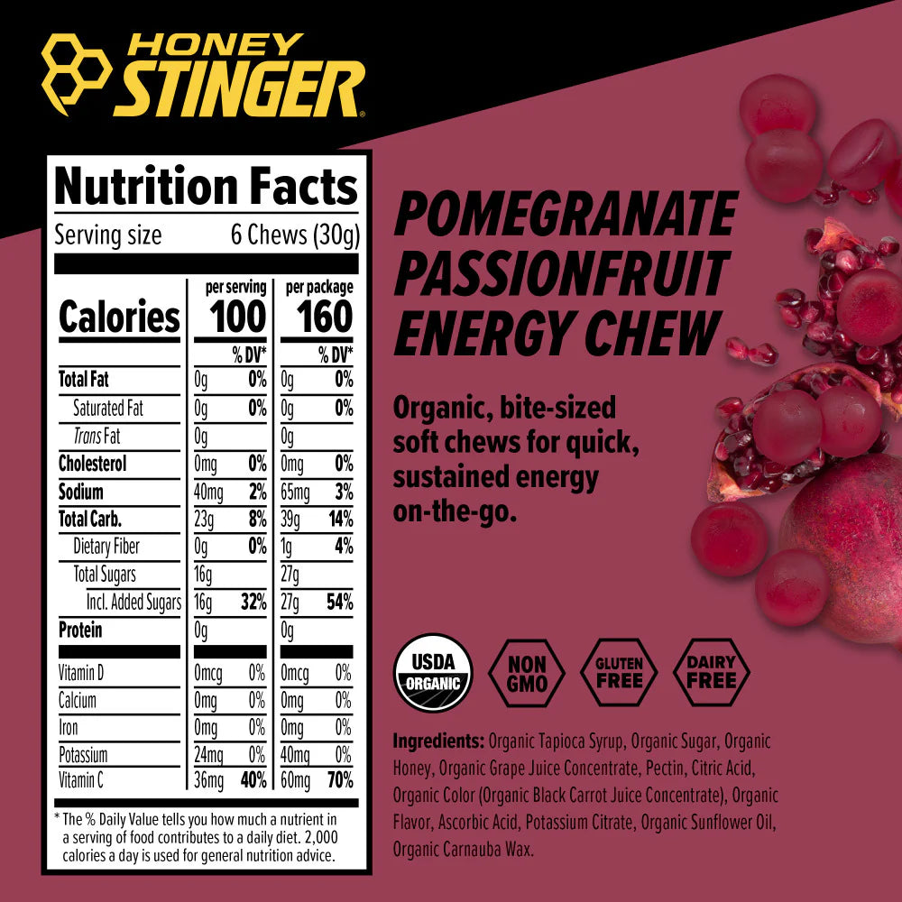 Pomegranate Passionfruit Energy Chews