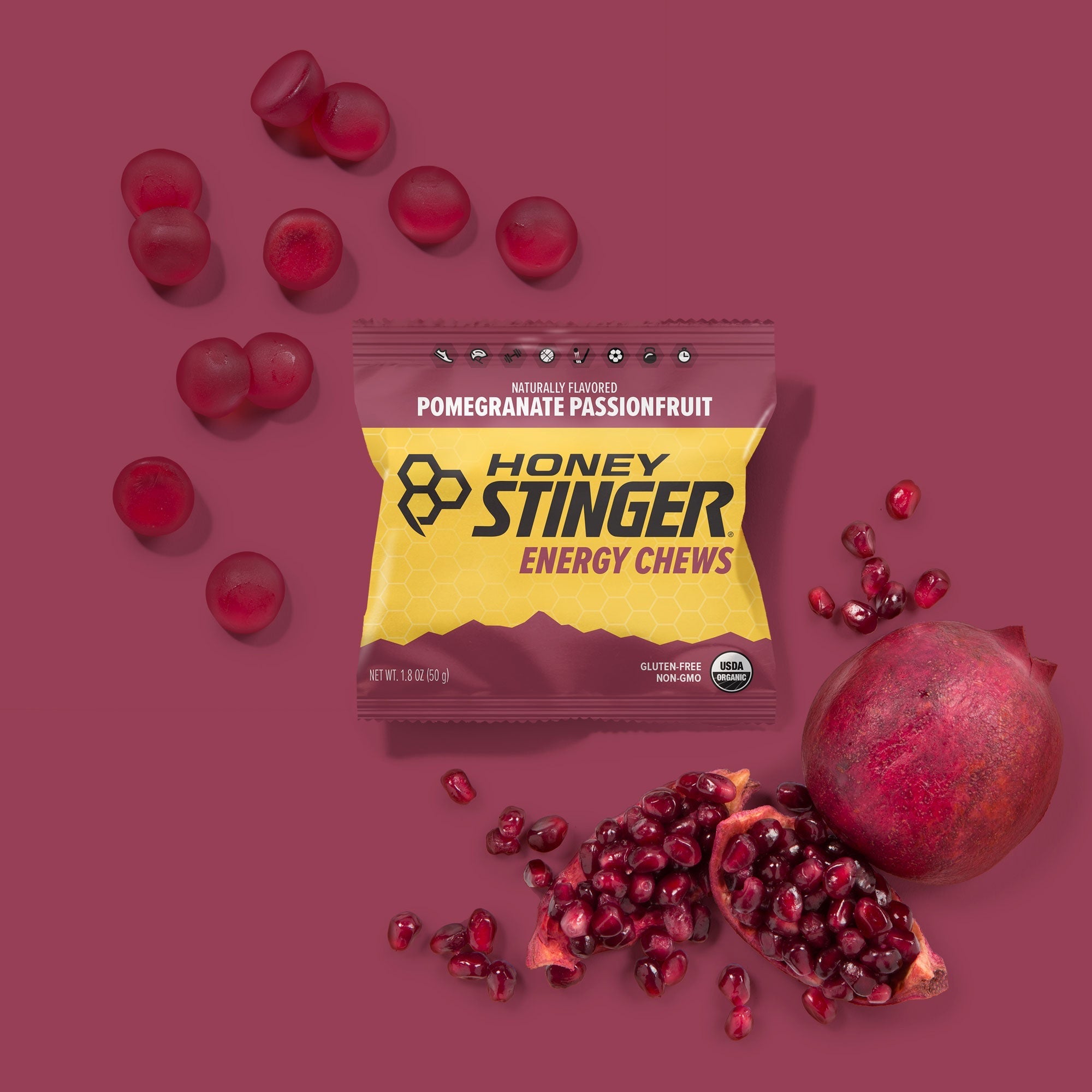 Pomegranate Passionfruit Energy Chews