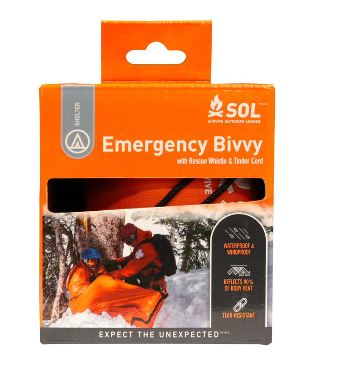Emergency Bivvy with Whistle and Tinder Cord