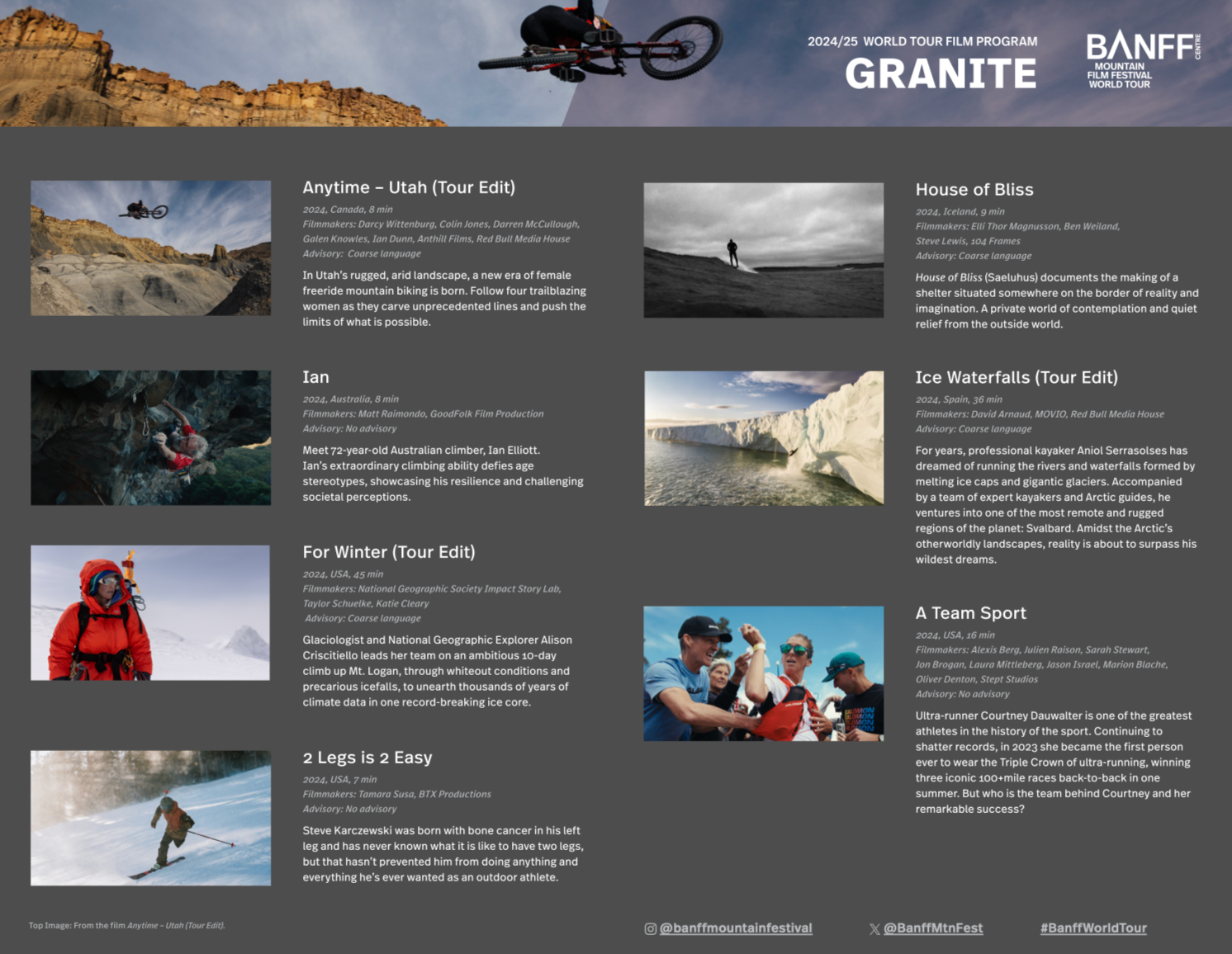 Banff Film Festival Whistler 2025