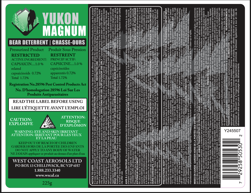 Bear Spray Defense Aerosol (In Store Purchase Only)