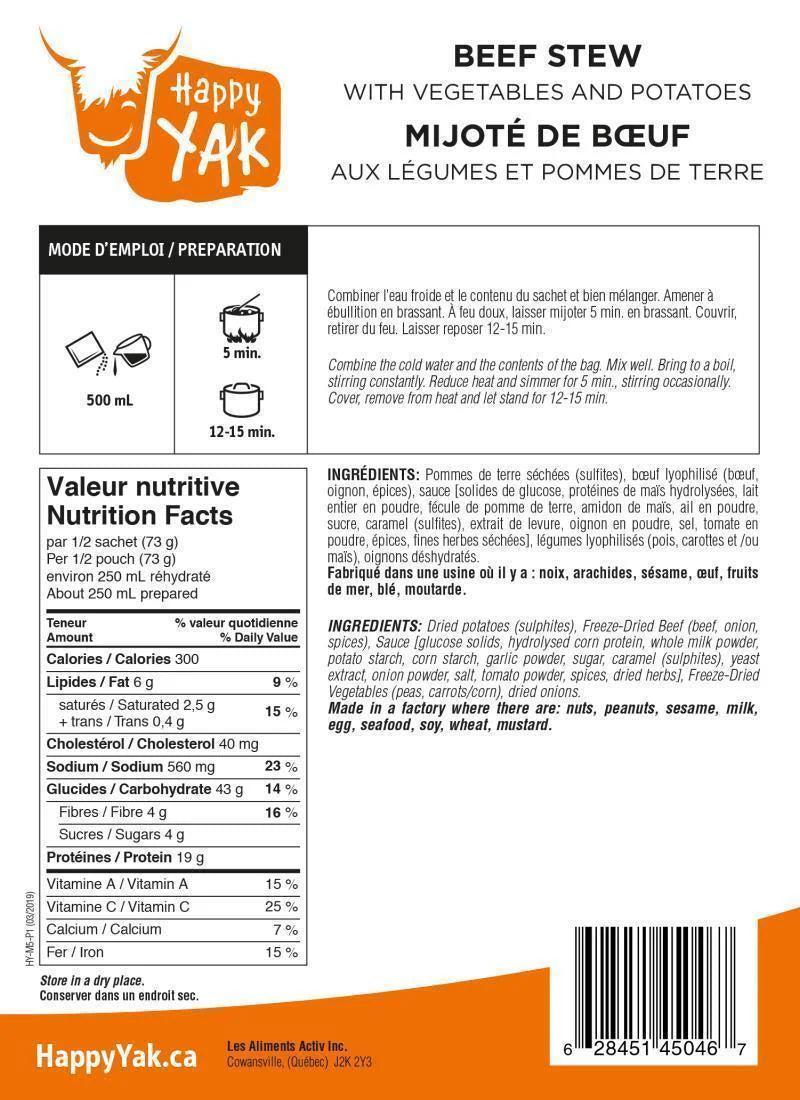 Beef Stew with Vegetables and Potatoes