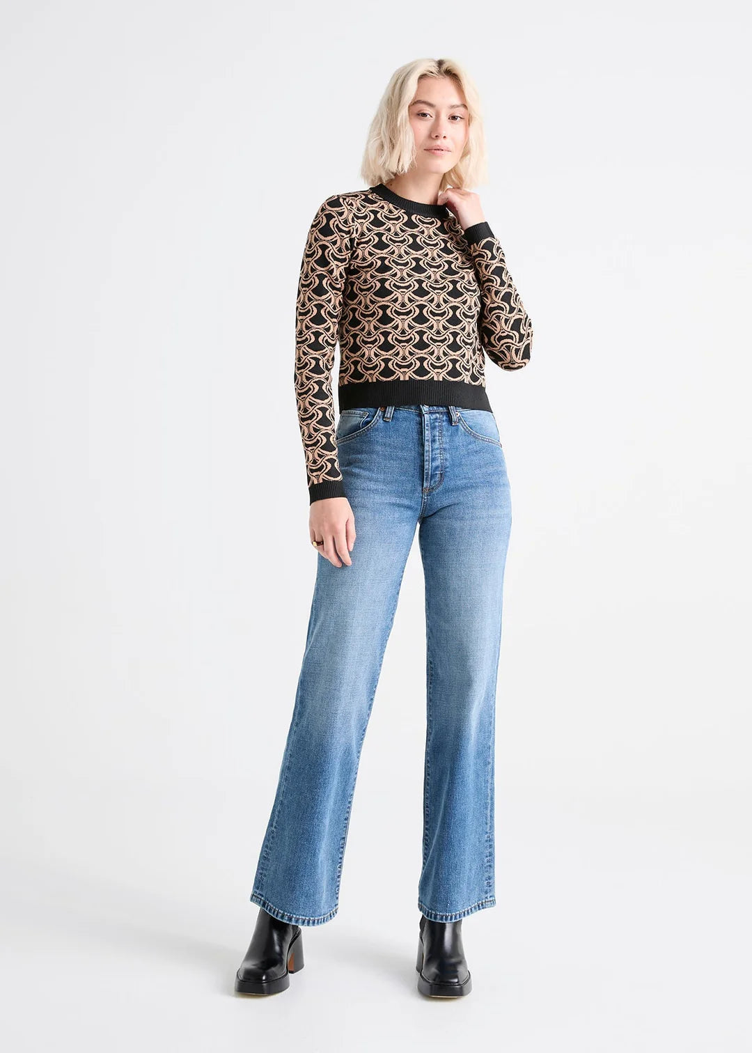 Women's Midweight Denim Wide Leg (Button Fly)