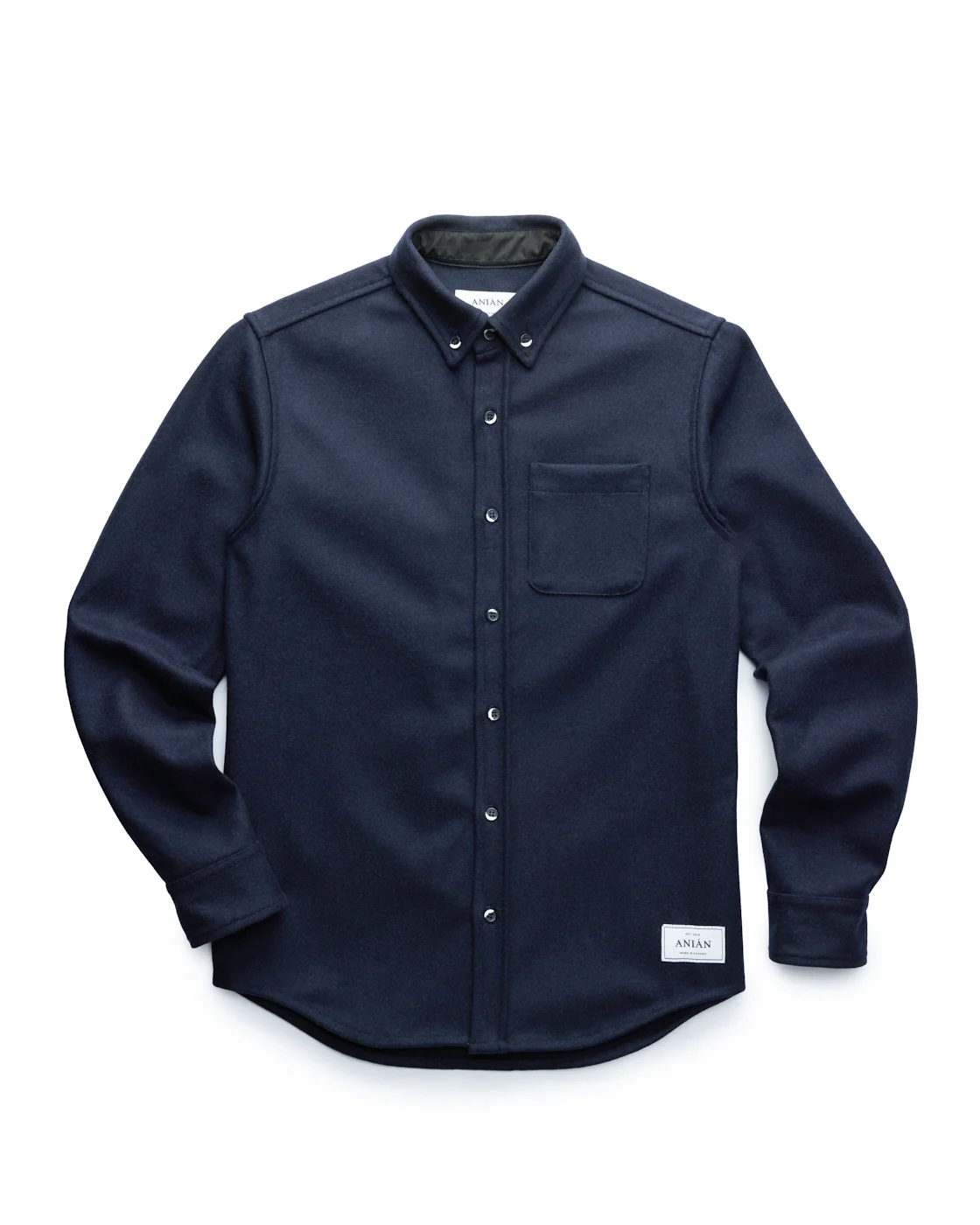 Men's Modern Melton Wool Shirt