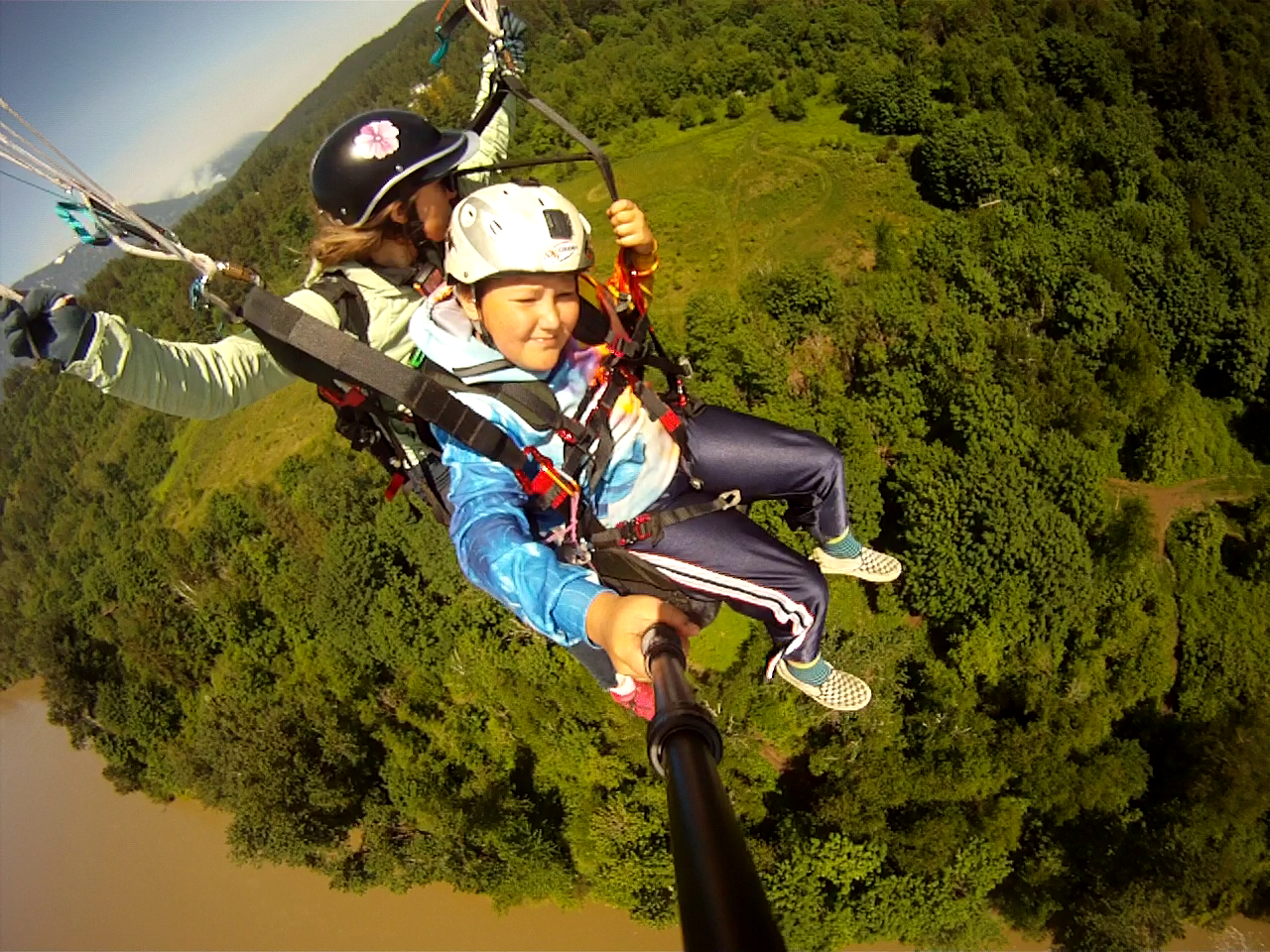 Tandem Paragliding Flight